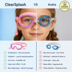 ClearSplash | Lækagefri svømmebriller med anti-dug