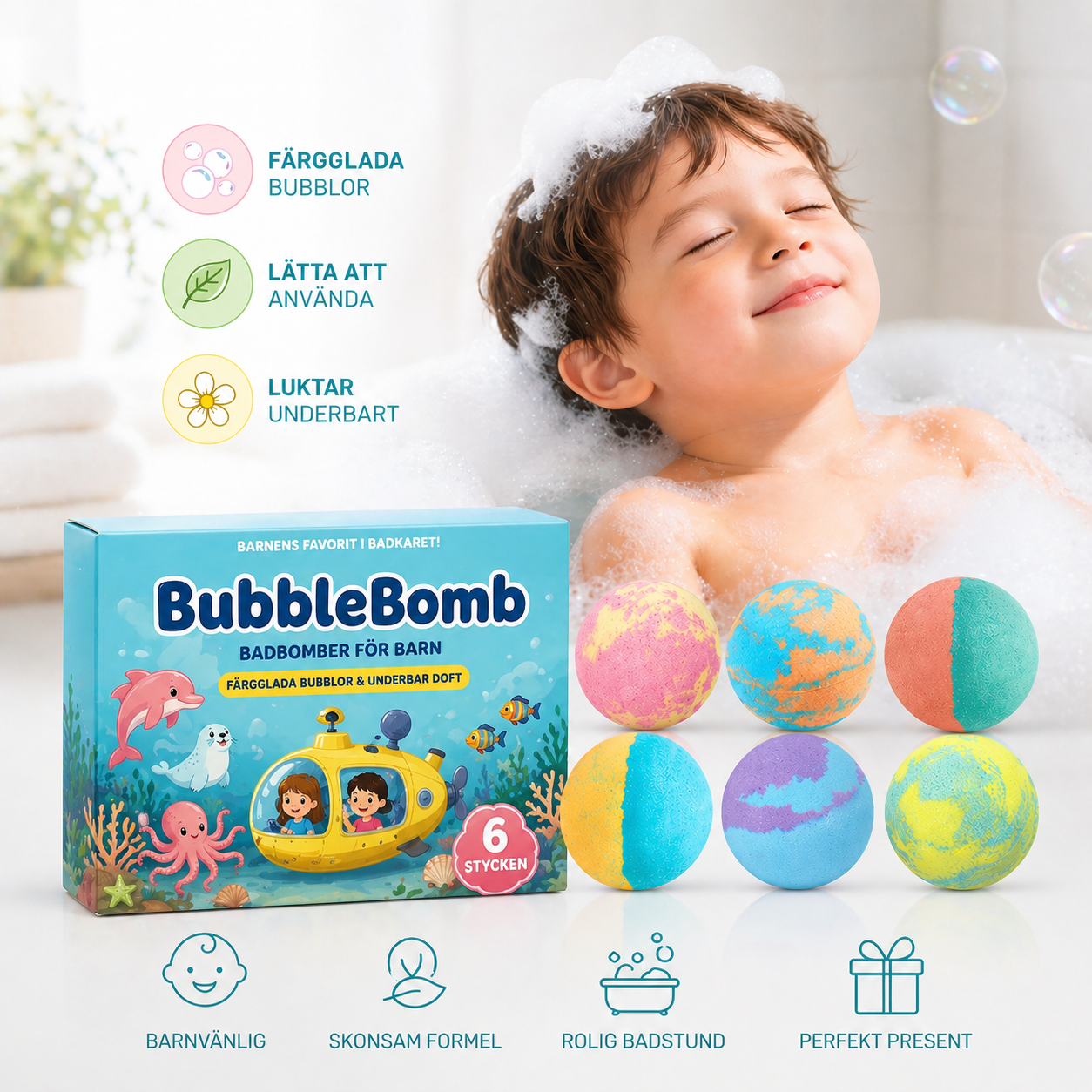BubbleBomb | Badebombe med Overraskelse